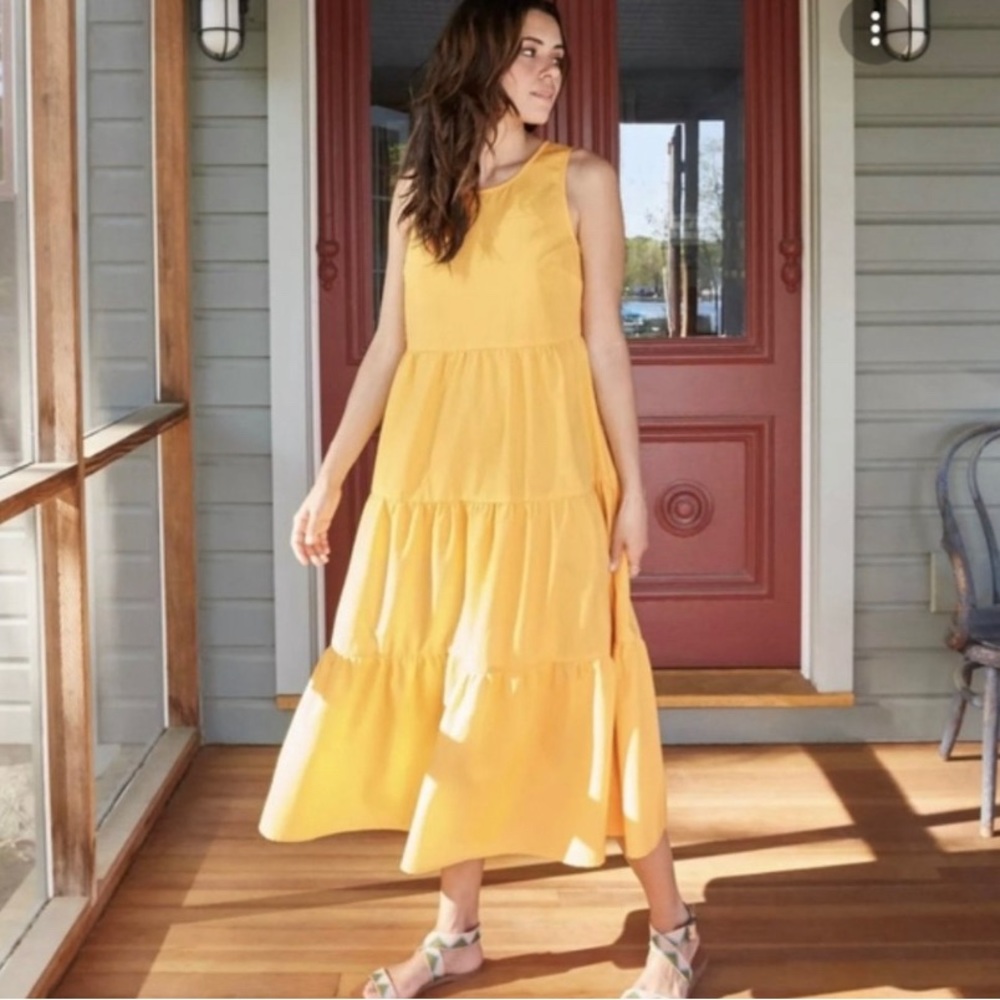 A New Day Yellow Tiered Maxi Dress